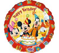 Ballon Aluminium Amscan Happy Birthday Mickey 43 cm Métallique 1 unité