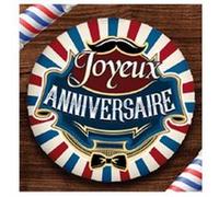 ballon aluminium anniversaire circus 45cm - cda 36500-9 Multicolore G