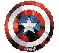 ballon aluminium bouclier avengers captain america 71cm - amscan 3484101 Rouge G