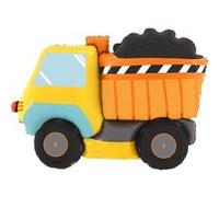 ballon aluminium camion benne chantier 86x61cm - générique g72192-p Jaune G