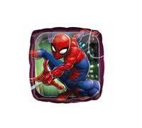Ballon Aluminium Carré Spiderman - Bleu