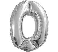 ballon aluminium chiffre 0 36cm argent - surprisez vous balmc00 Gris G