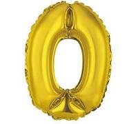 ballon aluminium chiffre 0 36cm or - surprisez vous balmorc00 Jaune G