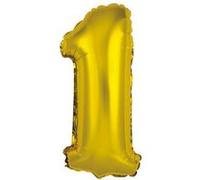 ballon aluminium chiffre 1 36cm or - surprisez vous balmorc01 Jaune G