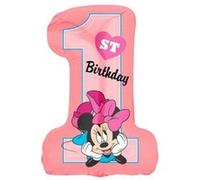ballon aluminium chiffre 1 minnie 48x71cm rose - générique 9916550 Rose G