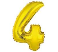 ballon aluminium chiffre 4 36cm or - surprisez vous balmorc04 Jaune G