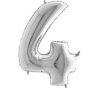 Grabo 26094S-P Numéro 4 26Loon Lot de 1 pièce Longueur 66 cm Couleur argent Taille unique