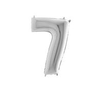 Ballon Aluminium Chiffre 7 Argent 26 66 Cm Grabo Balloons - Argent