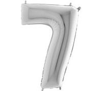 Ballon Aluminium Chiffre 7 Argent 26 66 Cm Grabo Balloons - Argent