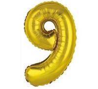 ballon aluminium chiffre 9 36cm or - surprisez vous balmorc09 Jaune G