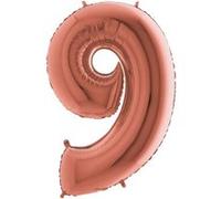 Ballon Aluminium Chiffre 9 Rose Gold 26 66 Cm Grabo Balloons® - Or rose Rose G