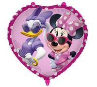 ballon aluminium coeur minnie 45cm rose - générique lmin94989 Multicolore G