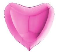 ballon aluminium cur 91cm fuchsia - grabo 36001f-p Rose G