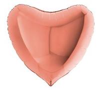 ballon aluminium cur 91cm or rose - grabo 36023rg-p Rose G