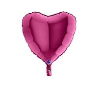 ballon aluminium cur fuchsia 46cm - grabo 18001f-p Rose G