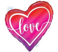 ballon aluminium cur opale love 89cm - grabo 25074rh-p Rose G
