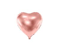 Ballon Aluminium Cur Rose Gold Métallisé 45 Cm Taille Unique Rose
