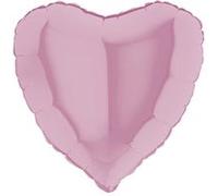 ballon aluminium cur rose pastel 46 cm - grabo 18022pp-p Rose G