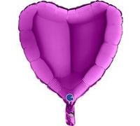 ballon aluminium cur violet 46 cm - grabo 18005p-p Violet G