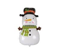 Ballon aluminium de Noël en bonhomme de neige de 60 cm (x1) REF/19115 - ptit clown multicolore