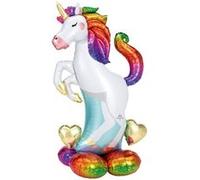 ballon aluminium figurine licorne 83x139cm multicolore - 4242711