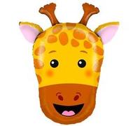 ballon aluminium forme tête de girafe 74cm - grabo g72006-p Jaune G