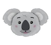 Grabo-Mix Ballon aluminium en forme de tête de koala – 94 cm
