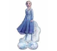 Ballon Aluminium Géant Airloonz Elsa La Reine Des Neiges 2 76 Cm X 137 Cm Bleu