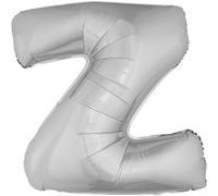 Ballon aluminium géant lettre Z argenté 1m argent G