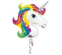 Ballon Aluminium Géant Licorne 85 X 73 Cm Multicolore