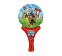 Ballon aluminium gonflable - Pat' Patrouille - 15 x 30 cm - Imprimé des 2 côtés - Non gonflable à l'hélium