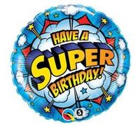 Ballon Aluminium have A Super Birthday 18 Qualatex© - Multicolore Multicolore G
