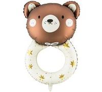 ballon aluminium hochet ours 45x67cm marron - générique fb191 Marron G