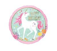 Ballon Aluminium Holographique Licorne Magique 45 Cm Taille Unique Multicolore