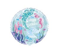 Unique Party -58337- Ballon d'Anniversaire - 45 cm - Fête à thème de Sirène, 18-Inch