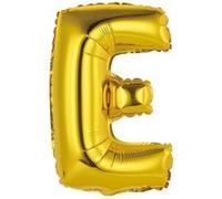 ballon aluminium lettre e 36cm or - surprisez vous balmorle Jaune G