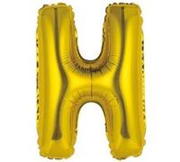 ballon aluminium lettre h 36cm or - surprisez vous balmorlh Jaune G