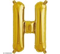 Ballon Aluminium - Lettre H - Doré - 1 pce