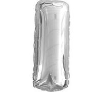 ballon aluminium lettre i 36cm argent - surprisez vous balmli Gris G