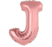 ballon aluminium lettre j 36cm or rose - surprisez vous balm0rglj Rose G
