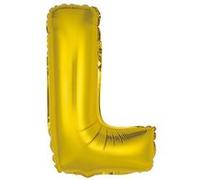 ballon aluminium lettre l 36cm or - surprisez vous balmorll Jaune G