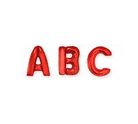 Ballon aluminium lettre rouge 1 m - Rouge