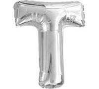 ballon aluminium lettre t 36cm argent - surprisez vous balmlt Gris G