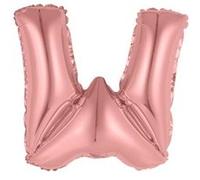 ballon aluminium lettre w 36cm or rose - surprisez vous balm0rglw Rose G