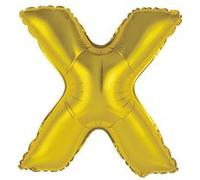ballon aluminium lettre x 36cm or - surprisez vous balmorlx Jaune G