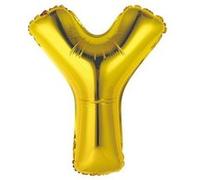 ballon aluminium lettre y 36cm or - surprisez vous balmorly Jaune G