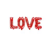 Ballon aluminium lettres LOVE rouge 140 x 35 cm - Rouge