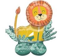 Amscan 4294011 - Airloonz Lion Rempli d'air Ballon en aluminium 114cm x 109cm