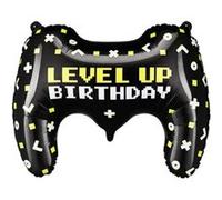 ballon aluminium manette anniversaire 60x45cm noir - générique fb225 Noir G