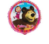 Ballon Aluminium Masha Et Michka Taille Unique Rose